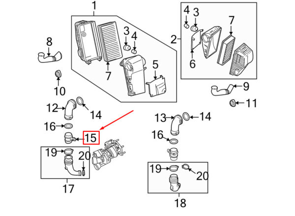 99760612501 - Porsche 911 997 Mass Air Flow Sensor 99760612501 NEW GENUINE
