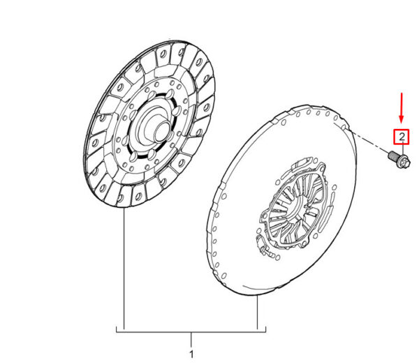99907345801 - Porsche 911 991 Clutch Pressure Plate Screw 99907345801 NEW REAL