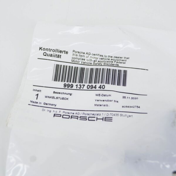 99913709440 - Porsche Cayenne 9pa Angled Vent Hose 99913709440 NEW REAL