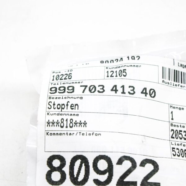 99970341340 - Porsche Cayman 987 Headlight Rubber Stoppers 99970341340 NEW