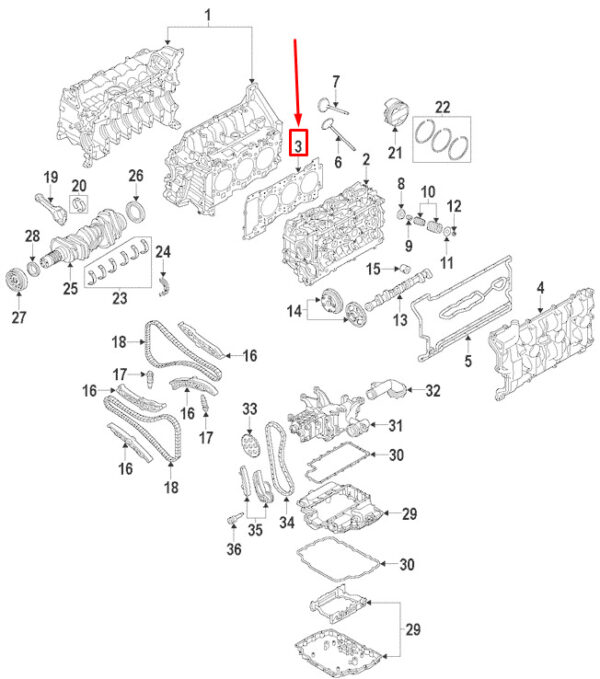 9A110414900 - Porsche 911 991 Cylinder Head Gasket Cylinder 1-3 9A110414900 NEW REAL