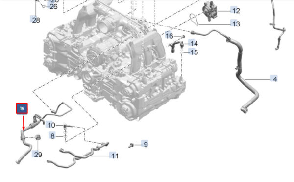 9A211009800 - Porsche 911 992 Carrera engine air line 9A211009800 NEW ORIGINAL