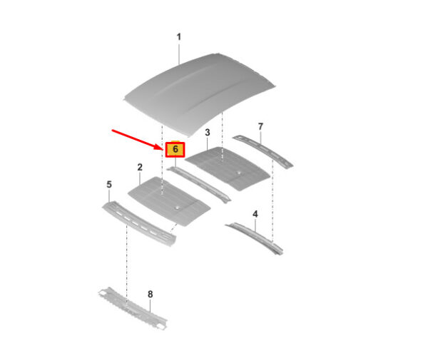 9J1817163YGRV - Porsche Taycan Center Roof Spike 9J1817163YGRV NEW ORIGINAL