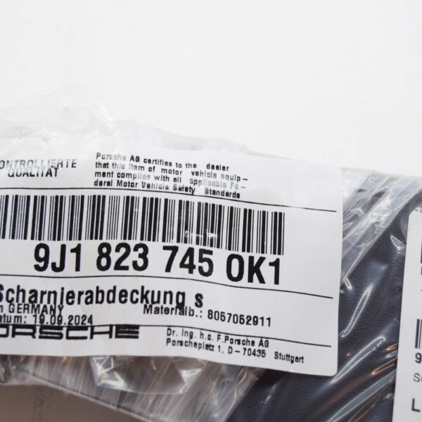 9J1823745OK1 - PORSCHE Taycan Front Left Bonnet Hinge Cover Trim 9J1823745OK1 NEW GENUINE