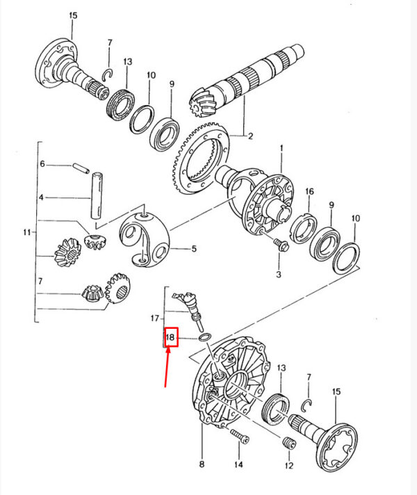 N90368401 - Porsche Cayman 987 Vehicle Speed Sensor O-Ring N90368401 NEW ORIGINAL