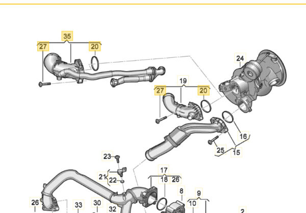 06M129041 - Audi A4 Avant S4 A5 S5 Coupe Sportback Intake Manifold Original 06M12
