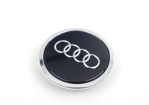 4B0601170AAX1 - Audi Wheel Center Hub Cap Glossy Black Original 4B0601170AAX1
