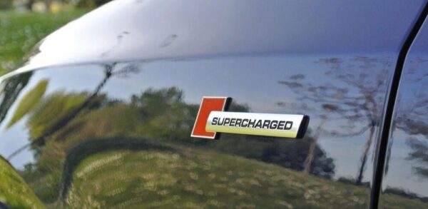 4F0853601A2ZZ - Audi A6 A7 Chrome Supercharged Side Badge Emblem Genuine 4F0853601A2ZZ