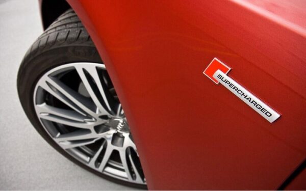 4F0853601A2ZZ - Audi A6 A7 Chrome Supercharged Side Badge Emblem Genuine 4F0853601A2ZZ
