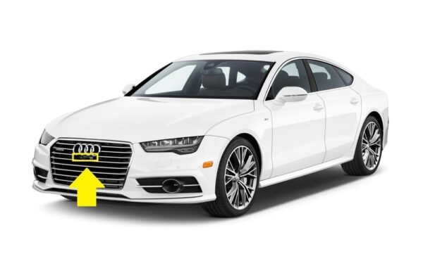 4G0853140FT94 - Audi Front Frame Mount Camera Cover Gloss Black Genuine 4G08