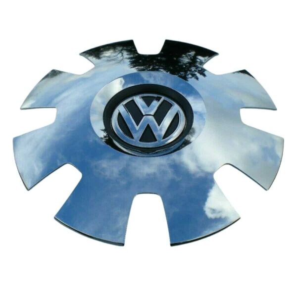 5C0601149CQZQ - 2012-2017 VW Beetle Hub Wheel Center Chrome Black Authentic 5C0601149C