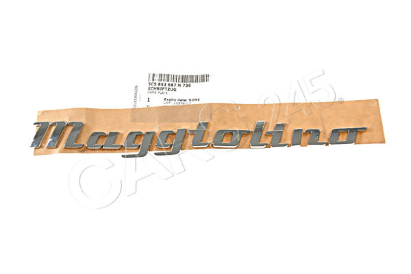 5C5853687N739 - OEM Bright Chrome MAGGIOLINO Inscription VW Beetle Cabrio 5C1 5C5853687N739