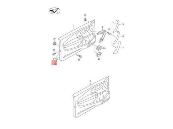6R4867140A82V - VW Polo Titan Black Original Cover Cap 6R4867140A82V