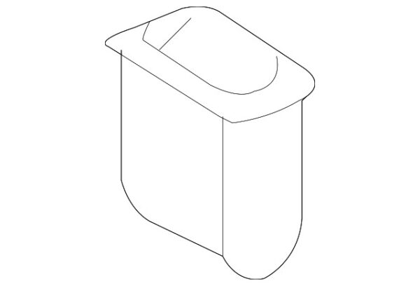 8E5886373 - Original Audi 8E5886373 Pillow Frame Rubber