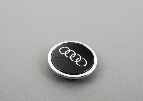 8T0601170AAX1 - Audi 21"" Alloy Center Wheel Hub Glossy Black Cap Genuine 8T0601170AAX1
