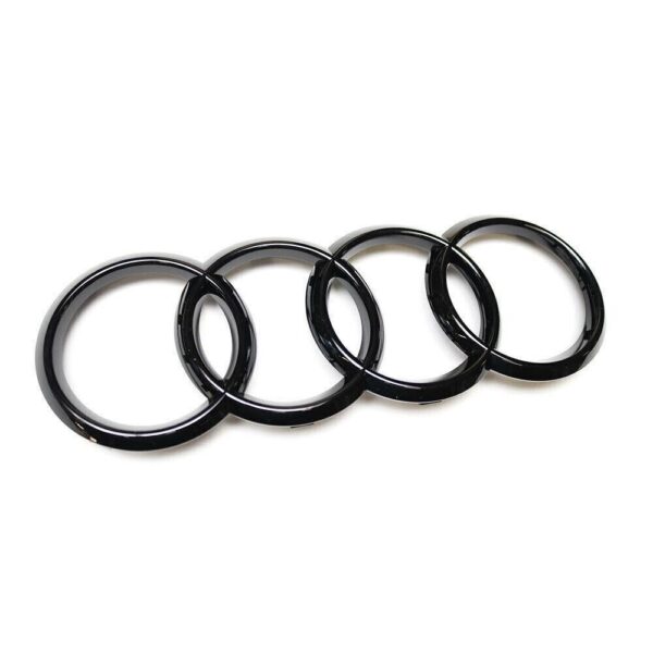 8T0853605T94 - Audi Authentic Black Grille Logo Badge Emblem Rings 8T0853605T94