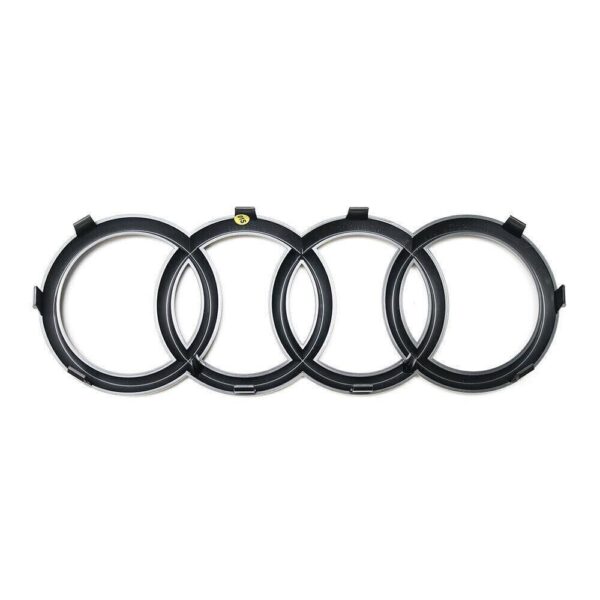 8T0853605T94 - Audi Authentic Black Grille Logo Badge Emblem Rings 8T0853605T94