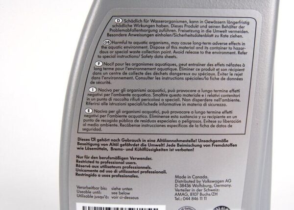 G055540A2 - VW Audi Genuine 1 Liter Automatic Transmission Fluid G055540A2