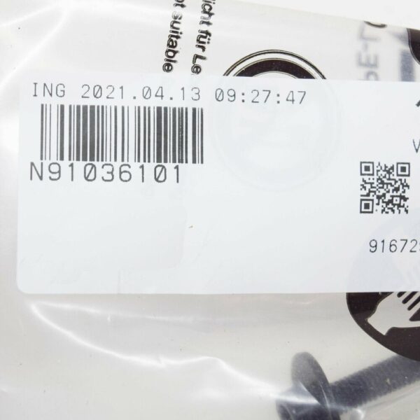 N91036101 - Audi A3 8P Genuine N91036101 Hex Headlight Bolt
