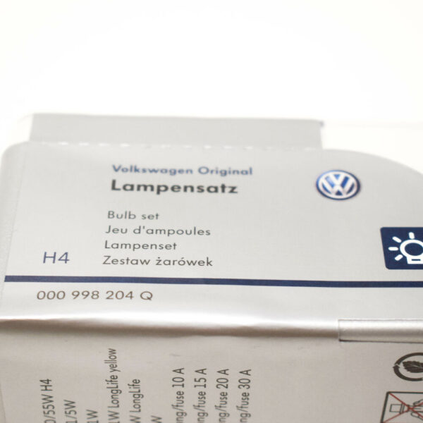 000998204Q - NEW VOLKSWAGEN POLO 6R HEADLIGHTS BULB SET H4 000998204Q GENUINE