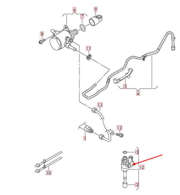 03C906036M - NEW VOLKSWAGEN GOLF MK6 FUEL INJECTOR 03C906036M 1.4 PETROL OEM