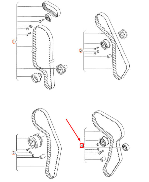 03G198119C - VW PASSAT B6 timing belt repair kit 03G198119C NEW REAL