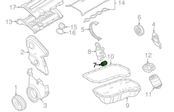 03L109244D - NEW VOLKSWAGEN TOUAREG 7L TIMING BELT ROLLER 03L109244D 3 0 DIESEL GENUINE