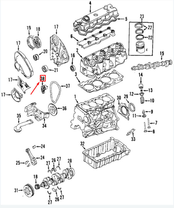 06A115130B - NEW VW GOLF IV 1J MK4 ENGINE CONTROL CHAIN TENSIONER 06A115130B ORIGINAL