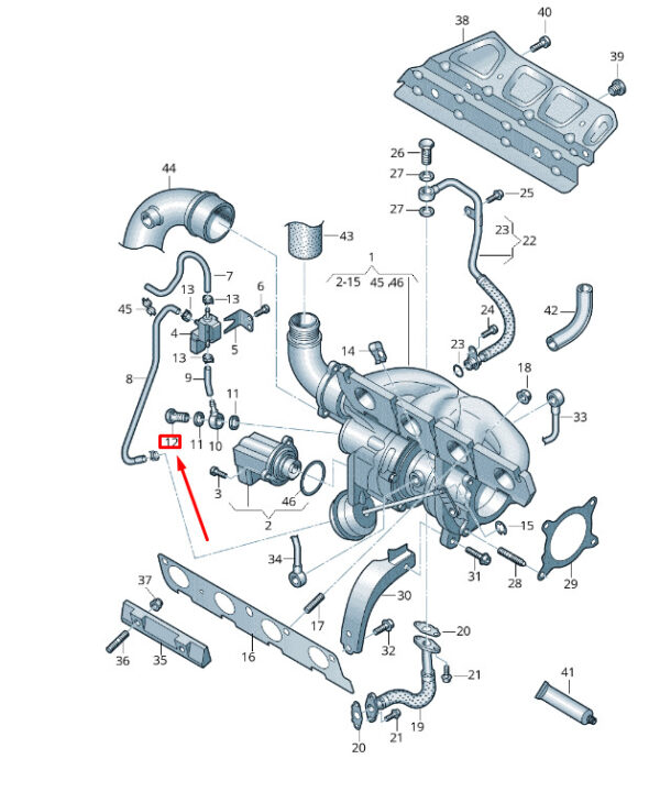 06A133663H - NEW VW VAN VI T6 BANJO - ADAPTATION 06A133663H ORIGINAL