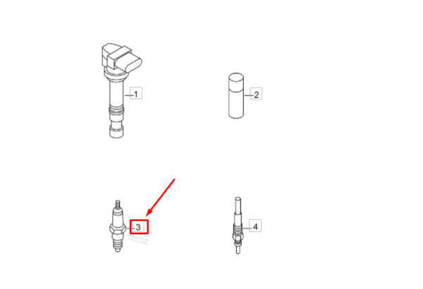 06H905621A - Volkswagen EOS Spark Plug 'Longlife' 06H905621E NEW REAL