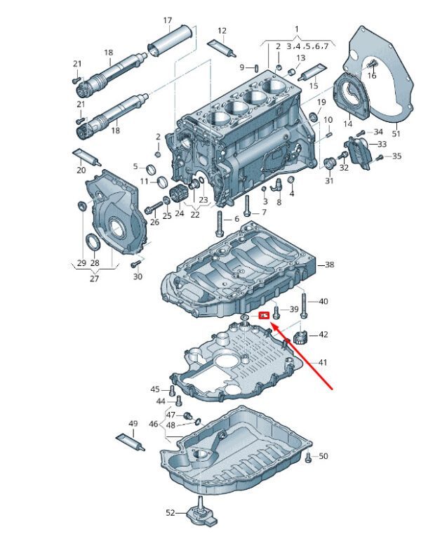 06J103147D - NEW VW VAN VI T6 OLSUMP INSERT GASKET 06J103147D ORIGINAL