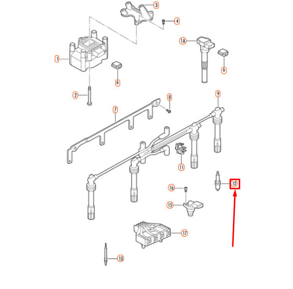 06K905601D - New Genuine VOLKSWAGEN BEETLE GOLF JETTA PASSAT OEM Spark Plug 06K905601D