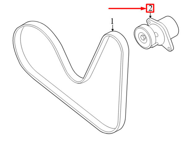 06Q903133E - NEW VOLKSWAGEN ARTEON 3H7 DRIVE BELT TENSIONER 06Q903133E ORIGINAL