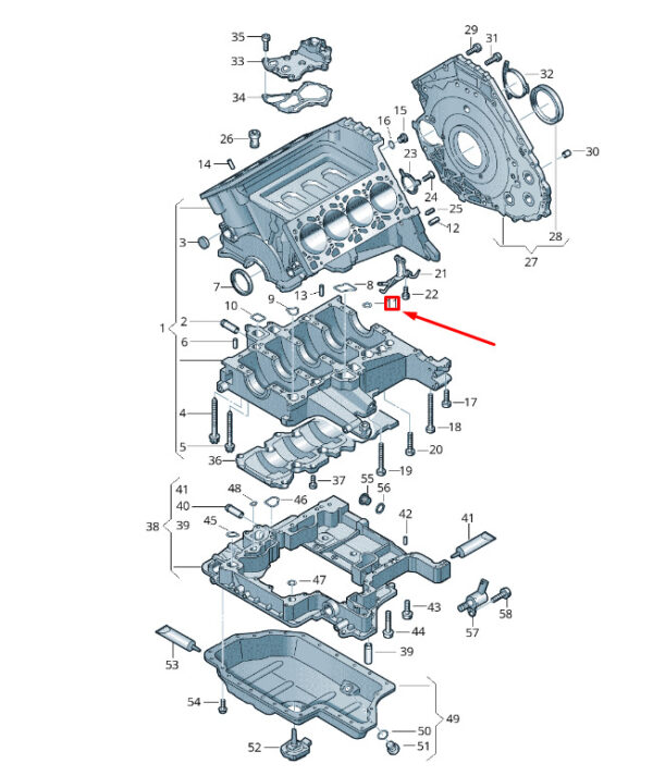 079103121AC - NEW VW TOUAREG 7P MK2 CRANKHOUSE SEAL 079103121AC ORIGINAL