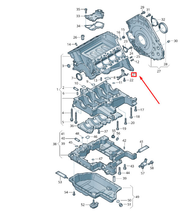 07L103158G - NEW VW TOUAREG 7P MK3 OIL SPRAY JET 07L103158G