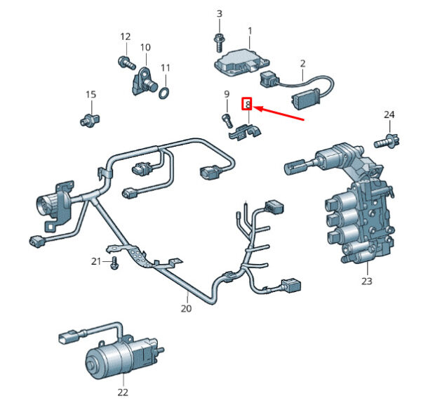 0B8927347 - NEW VOLKSWAGEN CRAFTER 2F MK1 GEARBOX BRACKET 0B8927347