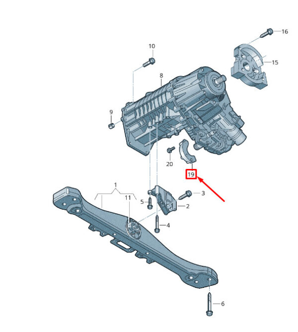 0BV301316 - NEW VW TOUAREG 7P MK2 TRANSFER CASE BALANCE WEIGHT 0BV301316