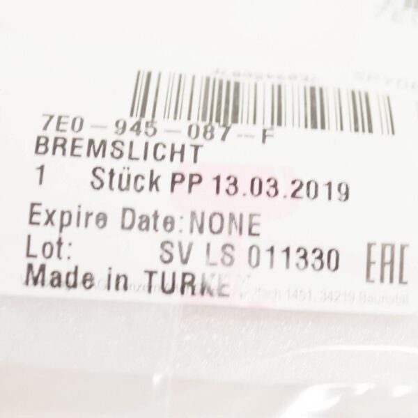 7E0945087F - VW Transporter T6 Rear Additional Stop Brake Light 7E0945087F NEW OEM