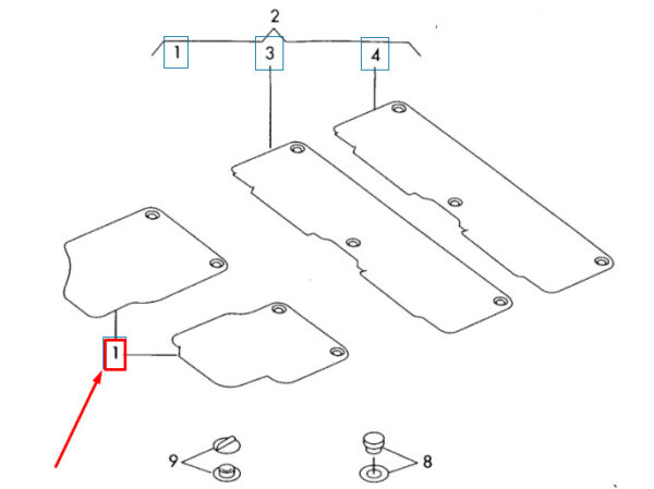 7E1061275A - NEW OEM VW TRANSPORTER T6 FRONT FLOOR MAT SET LHD 7E1061275AWGK GENUINE