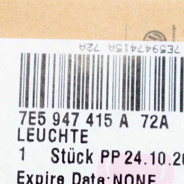 7E5947415A72A - NEW VW TRANSPORTER T5 MULTIVAN SIDE STEP LIGHT LAMP 7E5947415A72A