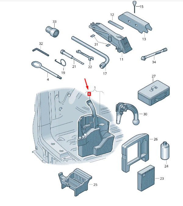 7H0867749 - NEW VW TRANSPORTER T6 HOLDING STRAP 7H0867749