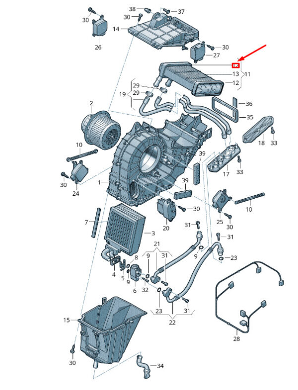7L0819065 - NEW VW TOUAREG 7P MK2 SEAL 7L0819065 ORIGINAL