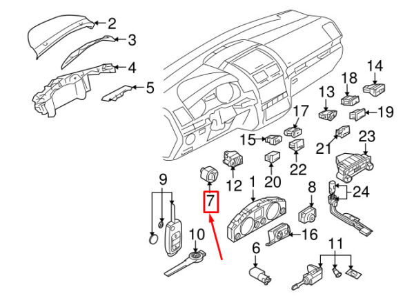 7L6941431T3X1 - NEW VW TOUAREG 7L HEADLIGHT SWITCH CONTROL UNIT 7L6941431T3X1 ORIGINAL