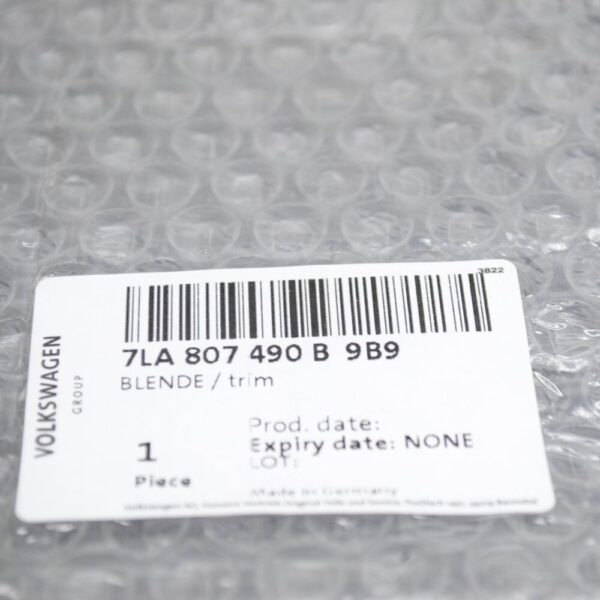 7LA807490B9B9 - NEW VOLKSWAGEN TRANSPORTER T7 FRONT RIGHT BUMPER GRILLE 7LA807490B9B9