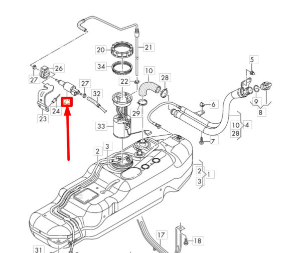 7N0963303A - NEW VOLKSWAGEN AMAROK 2H FUEL METERING PUMP 7N0963303A ORIGINAL