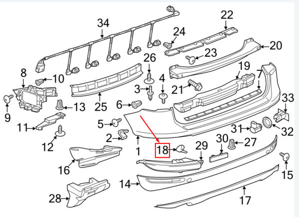 7P6807450AGRU - NEW VW TOUAREG 7P REAR RIGHT TOW HOOK COVER 7P6807450AGRU ORIGINAL