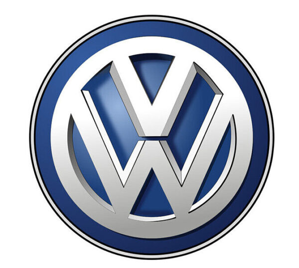 7P6853630EFOD - OEM VW TOUAREG 7P REAR GLOSS POLISHED CHROME VW EMBLEM 7P6853630EFOD GENUINE