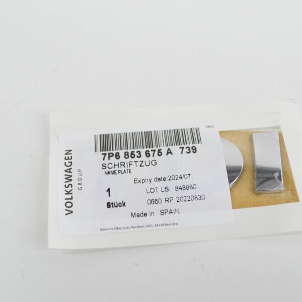 7P6853675A - VW TOUAREG 7P rear TDI chrome emblem badge 7P6853675A739 new