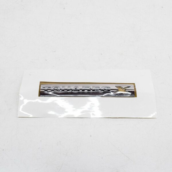 7P6853688A2ZZ - NEW VW TOUAREG 7P CHROME SELF-ADHESIVE SIDE TOUAREGX BADGE 7P6853688A2ZZ