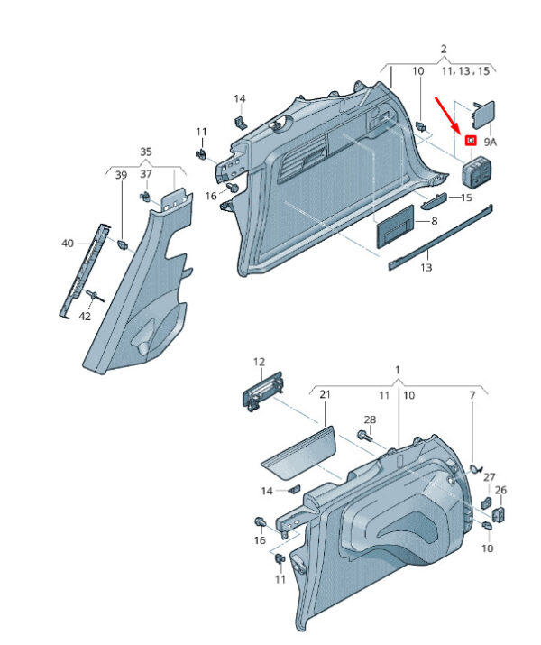7P6868172Q70 - NEW VW TOUAREG 7P MK2 -PACK - BAKING LITTER - PUBLICATION SWITCH 7P6868172Q70